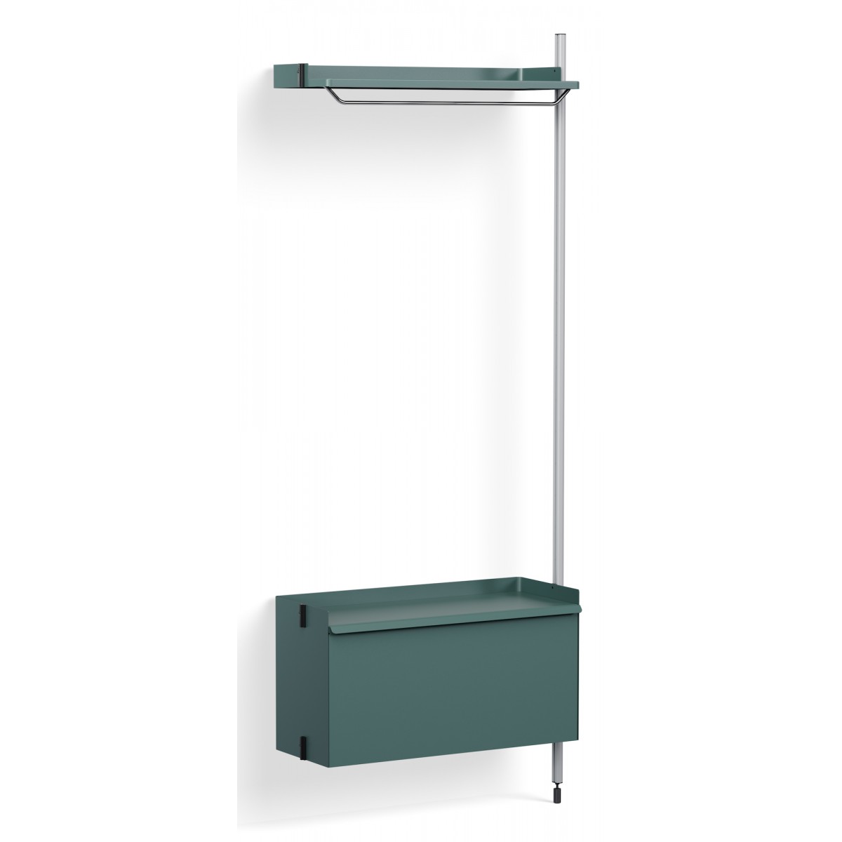 Pier System 1000 – PS Blue Shelves + Anodised Aluminium Profiles