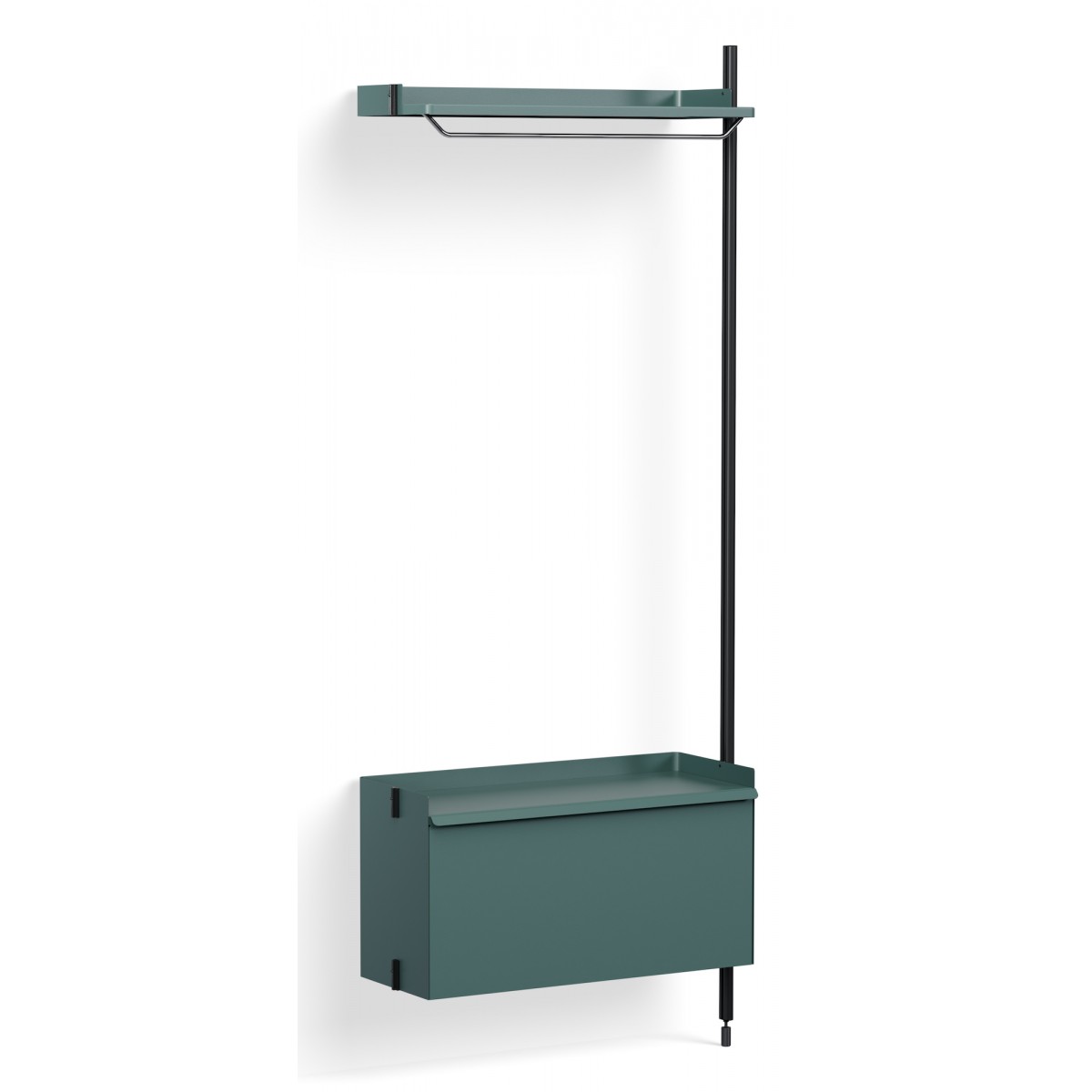 Pier System 1000 – PS Blue Shelves + Black Anodised Aluminium Profiles