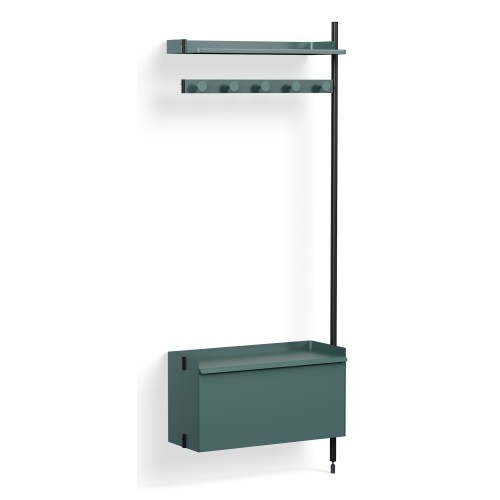 Pier System 1060 – PS Blue Shelves + Black Anodised Aluminium Profiles - HAY