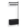 Pier System 1060 – PS Black Shelves + Black Anodised Aluminium Profiles - HAY