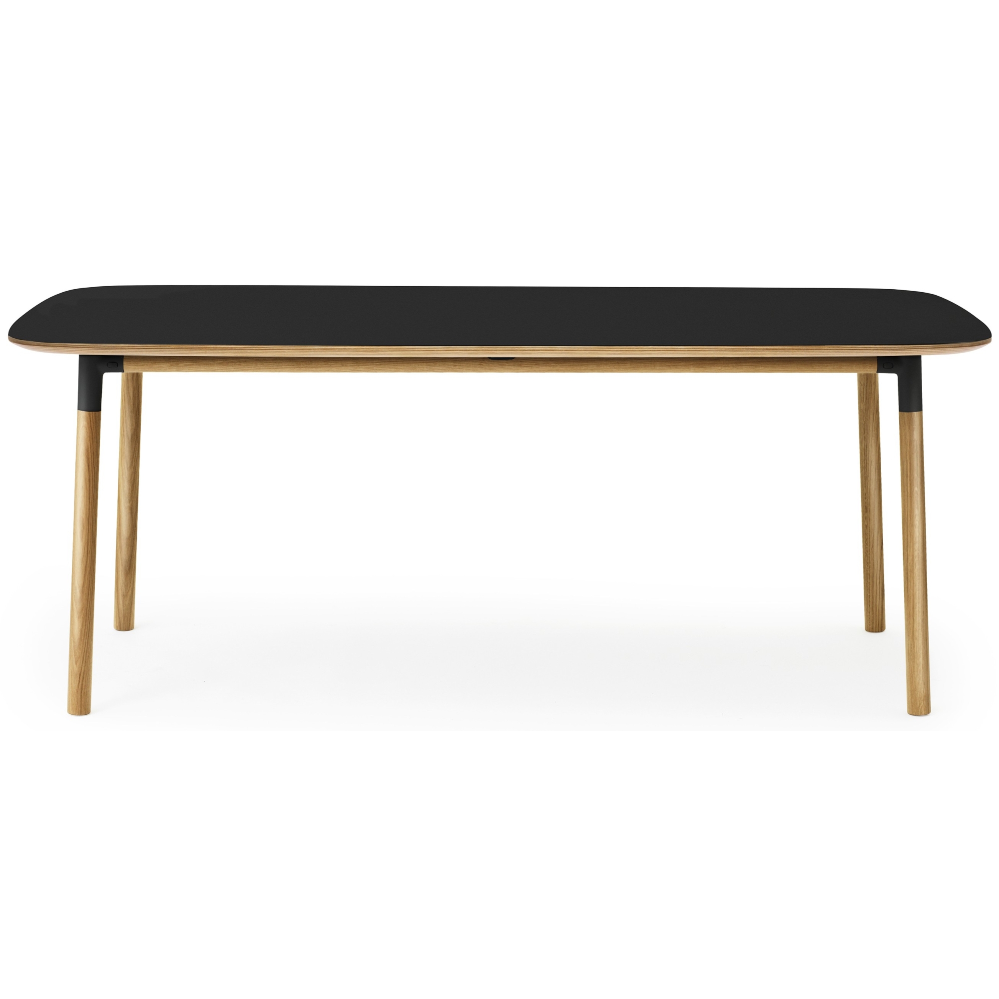 black linoleum/oak - 95x200cm - Form table - Normann Copenhagen