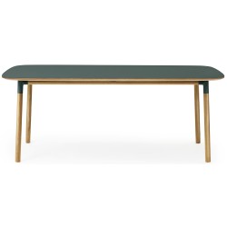 green linoleum/oak - 95x200cm - Form table - Normann Copenhagen