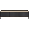 chêne/noir - buffet horizontal Enfold – L186 x P45 xH48cm - Muuto