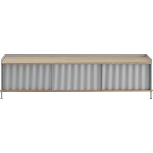 chêne/gris - buffet horizontal Enfold – L186 x P45 xH48cm - Muuto