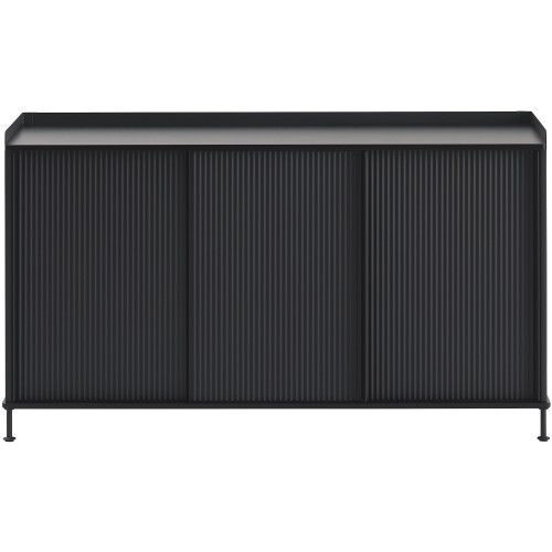 black/black - vertical Enfold sideboard – W148 x D45 x H85cm - Muuto