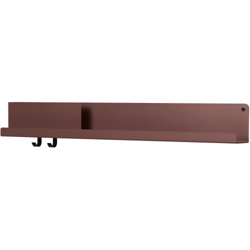 Folded shelf - Deep Red - L96 x P11,4 x H13 cm - Muuto