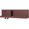 Folded shelf - Deep Red - L63 x D12,4 x H16,5 cm - Muuto