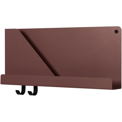 Folded shelf - Deep Red - L51 x P6,9 x H22 cm - Muuto