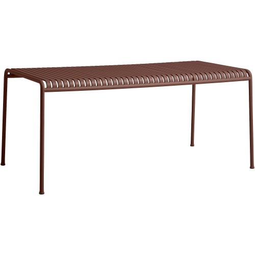 table 170 x 90 cm - Palissade Iron red - HAY