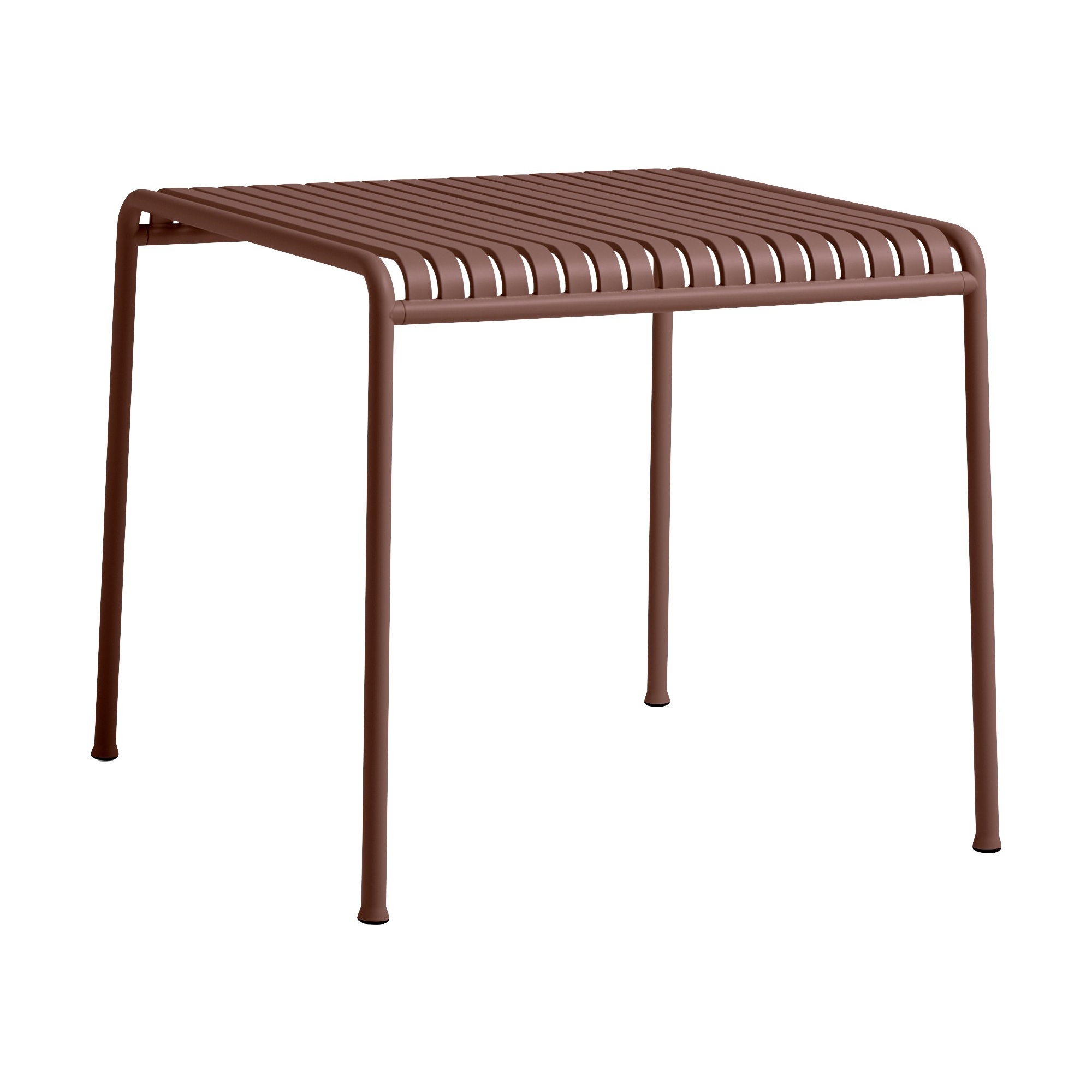 82.5 x 90 cm table - Palissade Iron red - HAY