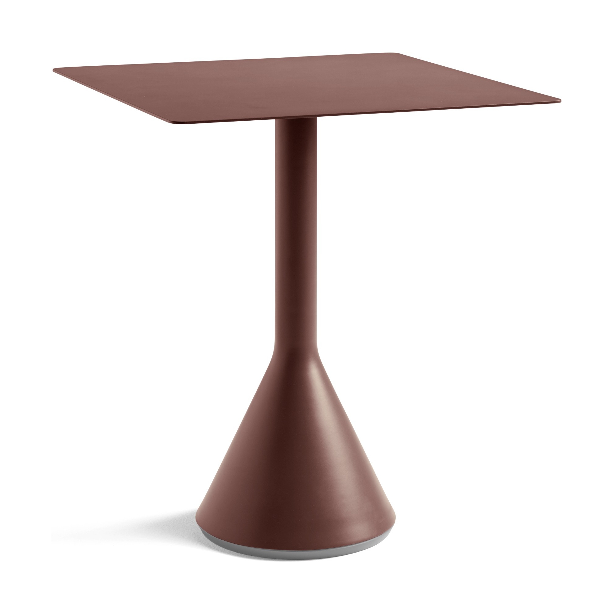 65 x 65 cm cone table - Palissade Iron red - HAY