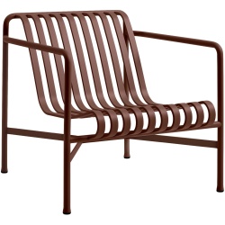 Lounge chair low - Palissade Iron red - HAY