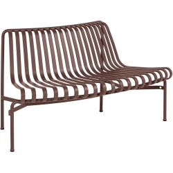 dining bench out - Palissade park  Iron red - HAY