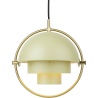 Gubi – Multi-Lite Small Ø25,5 cm pendant, brass and desert sage