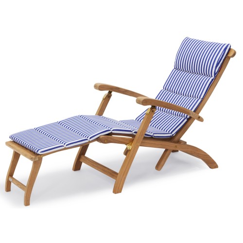 OUT OF STOCK - Barriere Deck chair cushion - blue stripe – Skagerak - Skagerak by Fritz Hansen