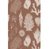 marron toffee - papier peint Shells - Katie Scott - Ferm Living