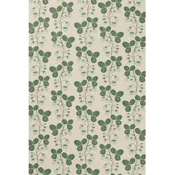 EPUISE - papier peint Strawberry field - Vert - Ferm Living