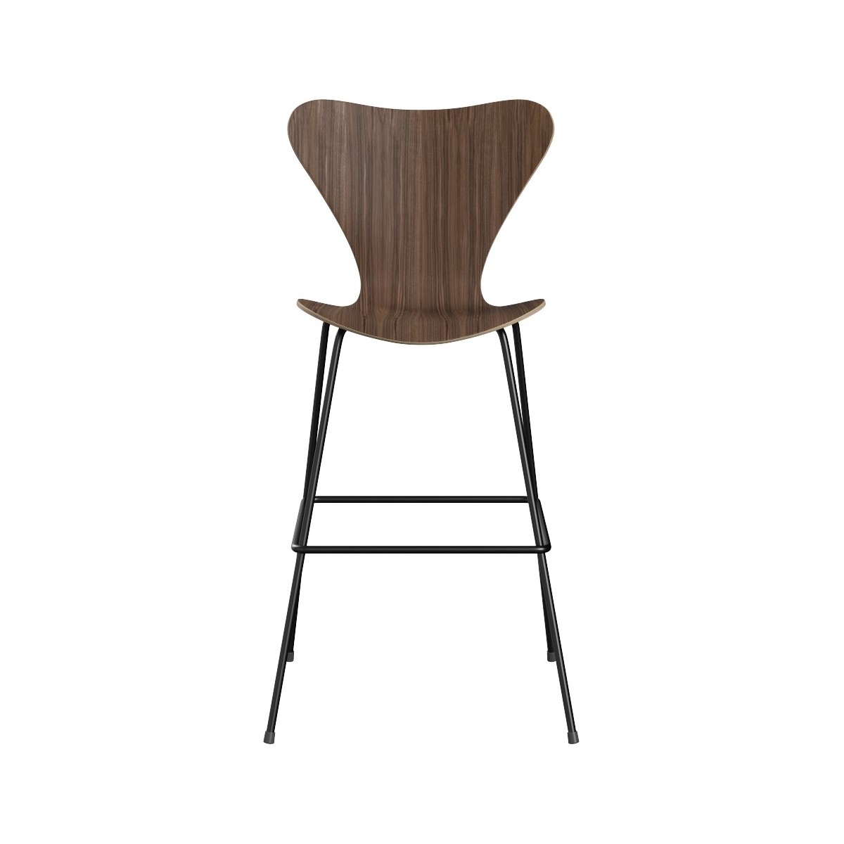 Walnut + Black – Series 7 stool