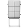 Meuble vitrine Haze - noir - verre strié - Ferm Living