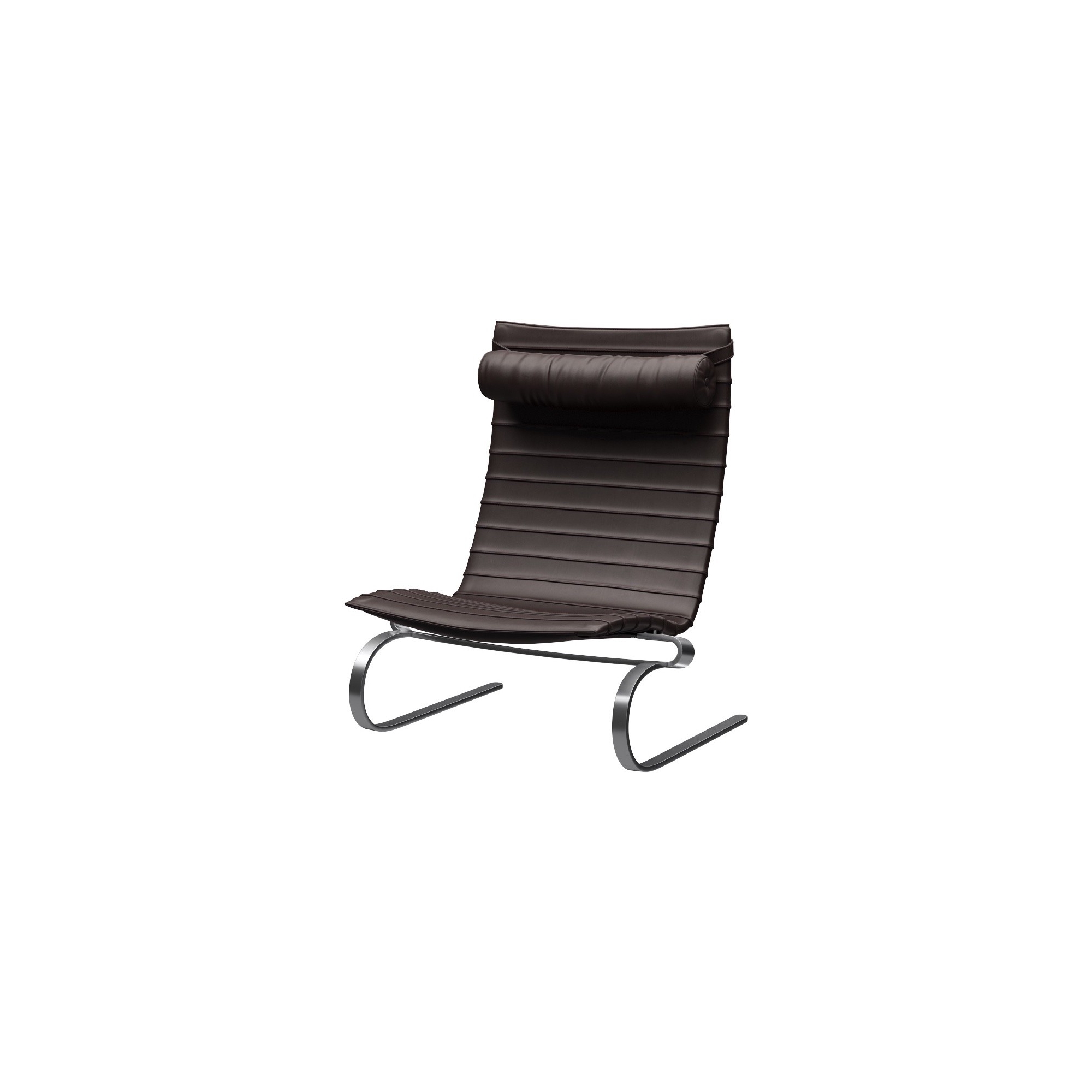 PK20 Lounge chair – Grace Dark brown leather - Fritz Hansen