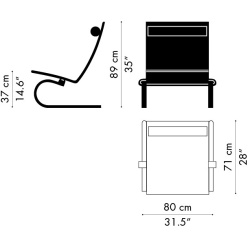 PK20 Lounge chair – Rustik leather - Fritz Hansen