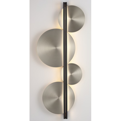 Strate Moon Wall lamp – Satin Graphite / Satin Nickel - CVL Luminaires