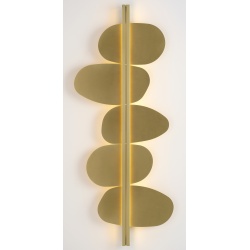 Strate Stone Wall lamp – Satin Brass / Satin Brass - CVL Luminaires