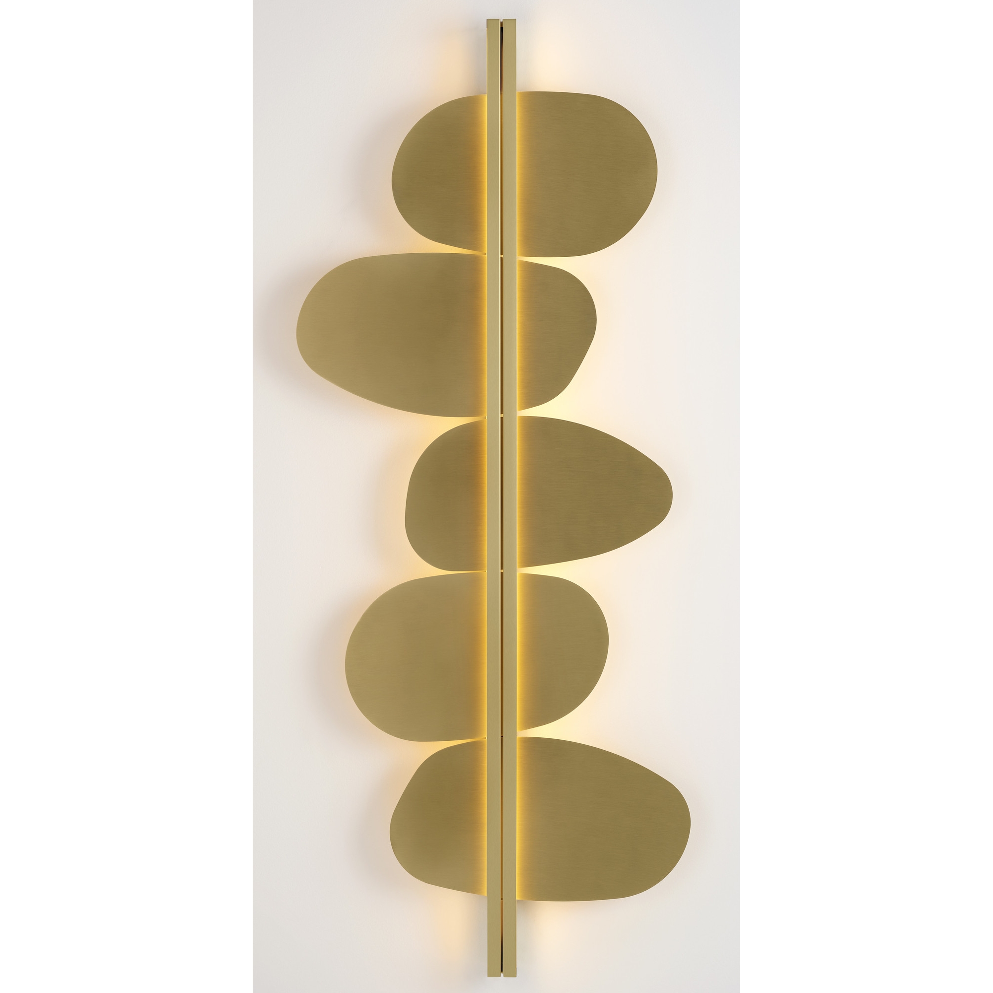 Strate Stone Wall lamp – Satin Brass / Satin Brass - CVL Luminaires