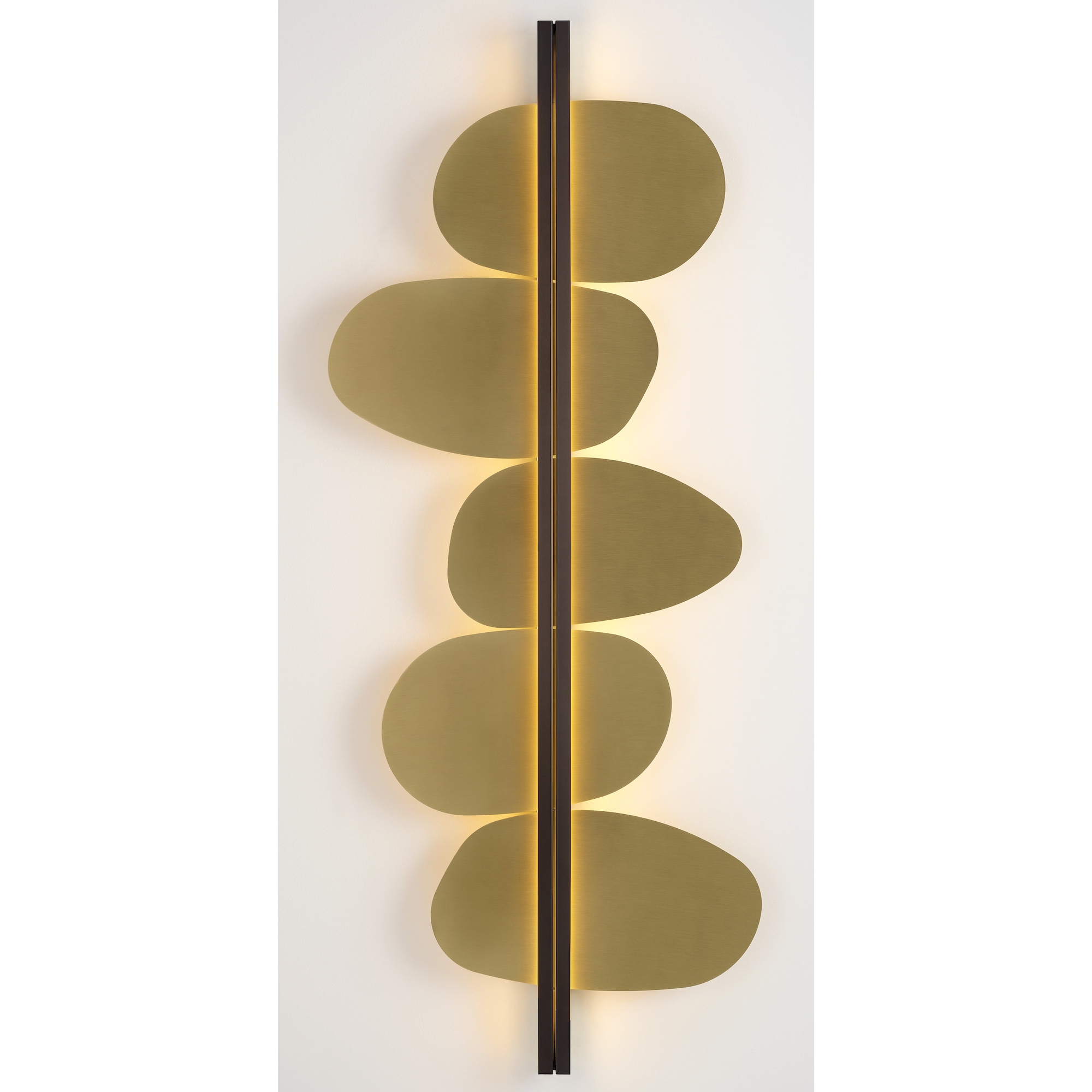 Strate Stone Wall lamp – Satin Graphite / Satin Brass - CVL Luminaires