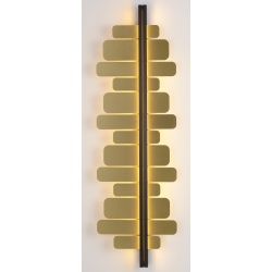 Strate Score Wall lamp – Satin Graphite / Satin Brass - CVL Luminaires