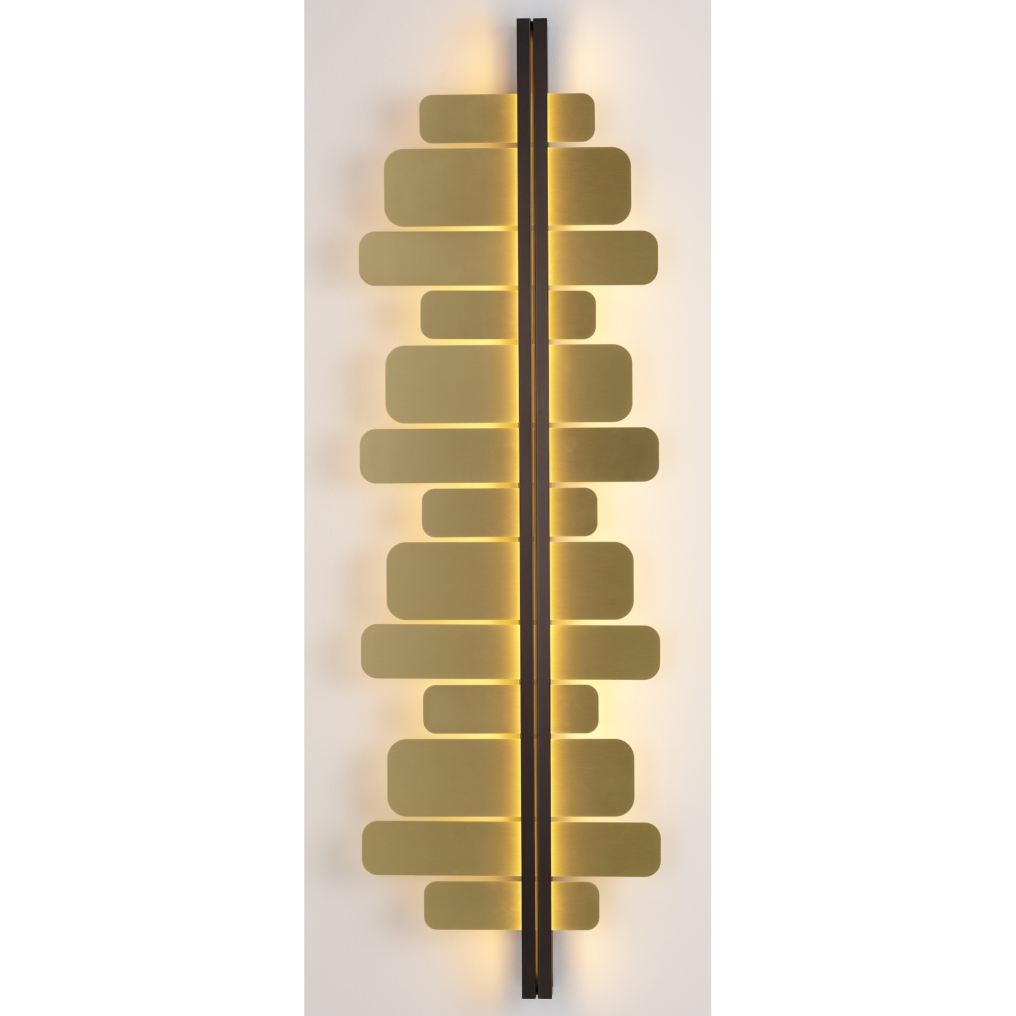 Strate Score Wall lamp – Satin Graphite / Satin Brass - CVL Luminaires