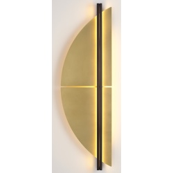 Strate Spi Wall lamp – Satin Graphite / Satin Brass - CVL Luminaires