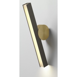 Calé(e) IP44 Wall lamp – VF – Satin Graphite + Satin Brass - CVL Luminaires