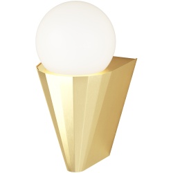 Cornet IP44 Wall lamp – Satin Brass - CVL Luminaires