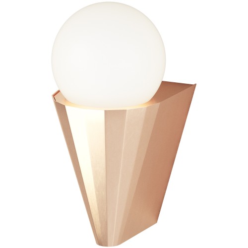 Applique Cornet IP44 – Cuivre Satiné - CVL Luminaires