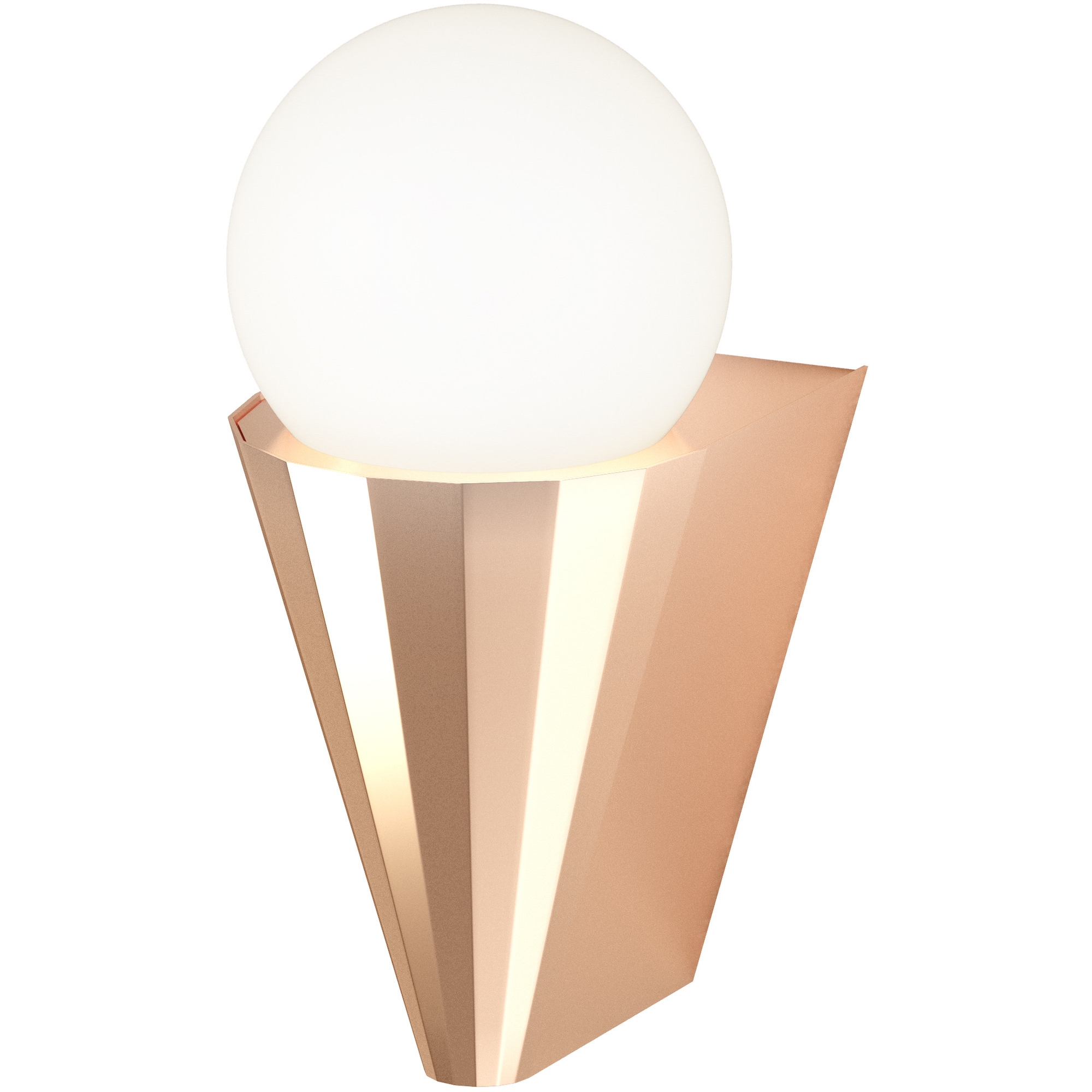 Cornet IP44 Wall lamp – Polished Copper - CVL Luminaires