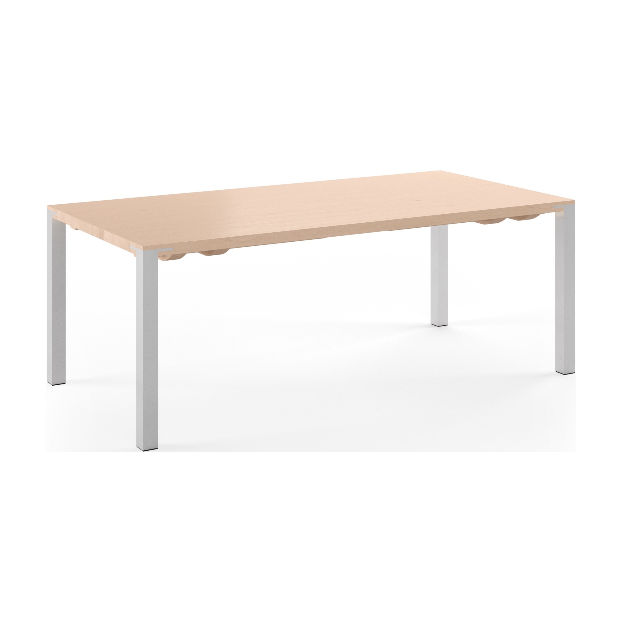 GM2100 Rectangular Table – White Oiled Oak - Naver collection