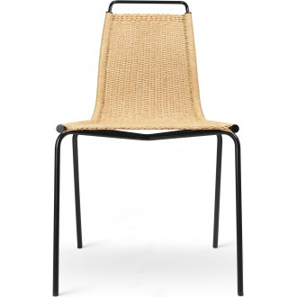 PK1 Chair – Natural paper cord + Black steel - Carl Hansen & Søn