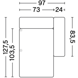 8165 - Mags Low Armrest - HAY modular sofa - HAY