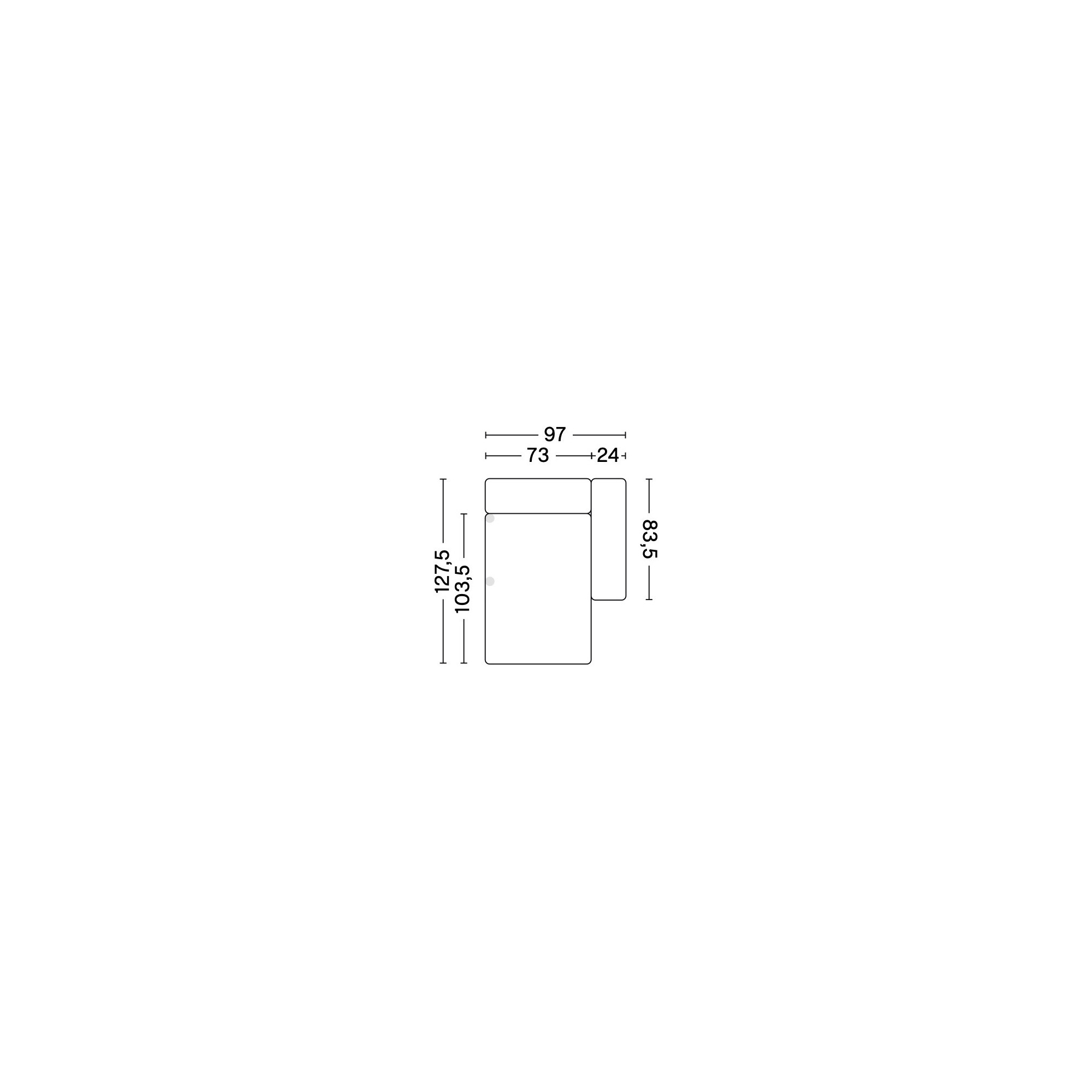 8165 - Mags Low Armrest - HAY modular sofa - HAY