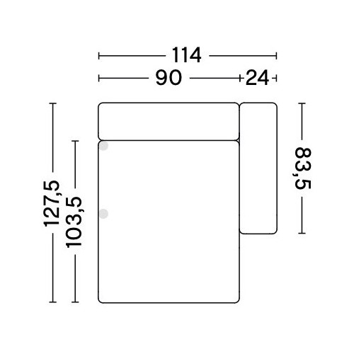 8265 - Mags Low Armrest - canapé modulable HAY - HAY