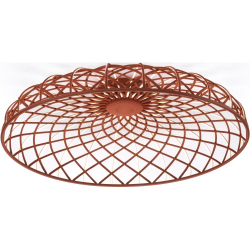 Skynest ceiling lamp – brick red (F6393035) - Flos