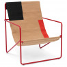 Fauteuil adulte Desert – block – coquelicot - Ferm Living