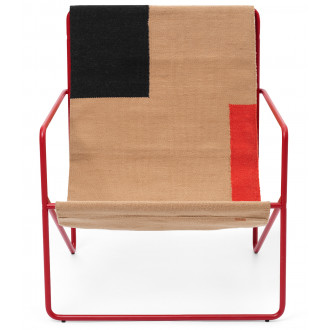 Fauteuil adulte Desert – block – coquelicot - Ferm Living