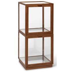 Miru glass display case - Dark stained oak - Ferm Living