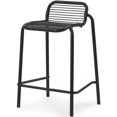 Vig Low barstool – Black - Normann Copenhagen