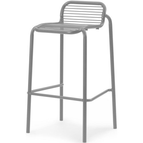 Vig High barstool – Grey - Normann Copenhagen