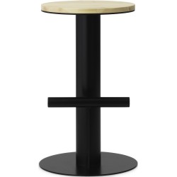 Pole bar stool - Low - Black - Normann Copenhagen