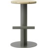 Pole bar stool - Low - Grey - Normann Copenhagen