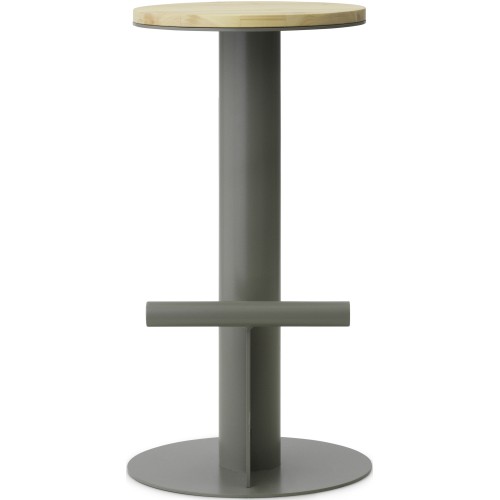 Pole bar stool - High - Grey - Normann Copenhagen